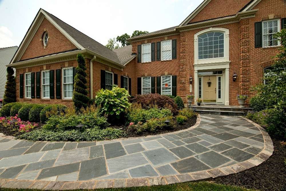 flagstone front walkway